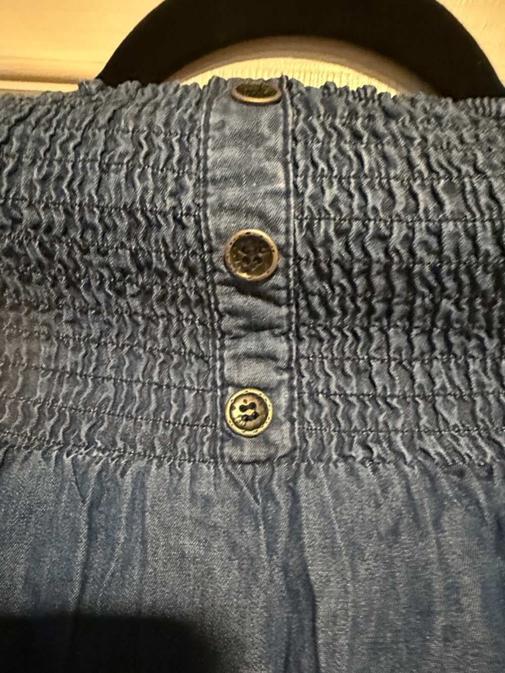 Boom Boom Jeans Navy Strapless Denim Jumpsuit western boho sexy edgy vacation - Picture 3 of 6